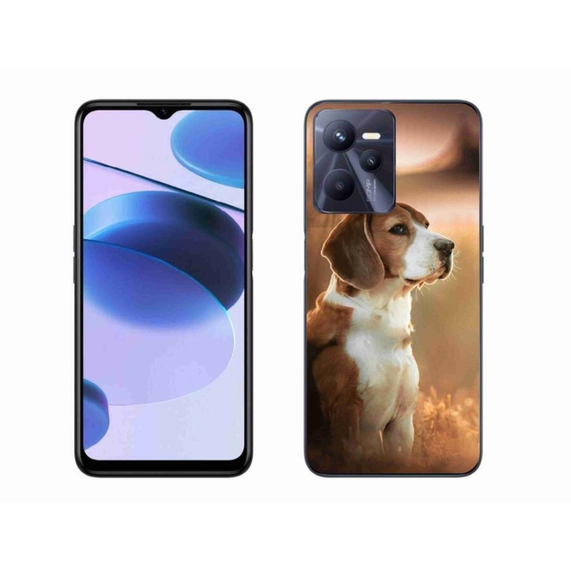 Gél borítás mmCase a Realme C35 készülékhez - bézs színű