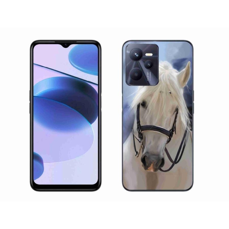 Zselés borítás mmCase a Realme C35 készülékhez - fehér ló