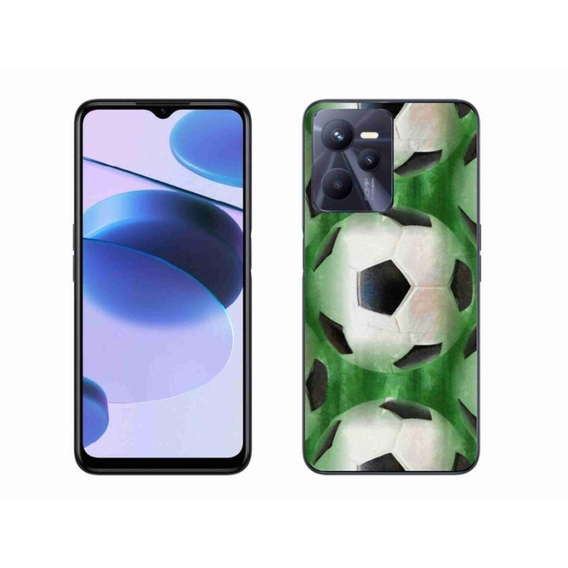 Gél borító mmCase mobilhoz Realme C35 - focilabda