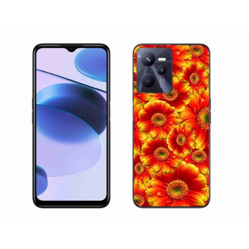 Gél borító mmCase mobilhoz Realme C35 - gerbera 1