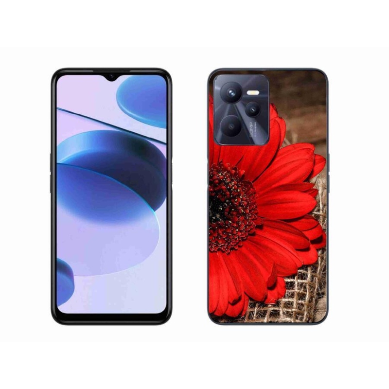 Gél borító mmCase mobilhoz Realme C35 - gerbera
