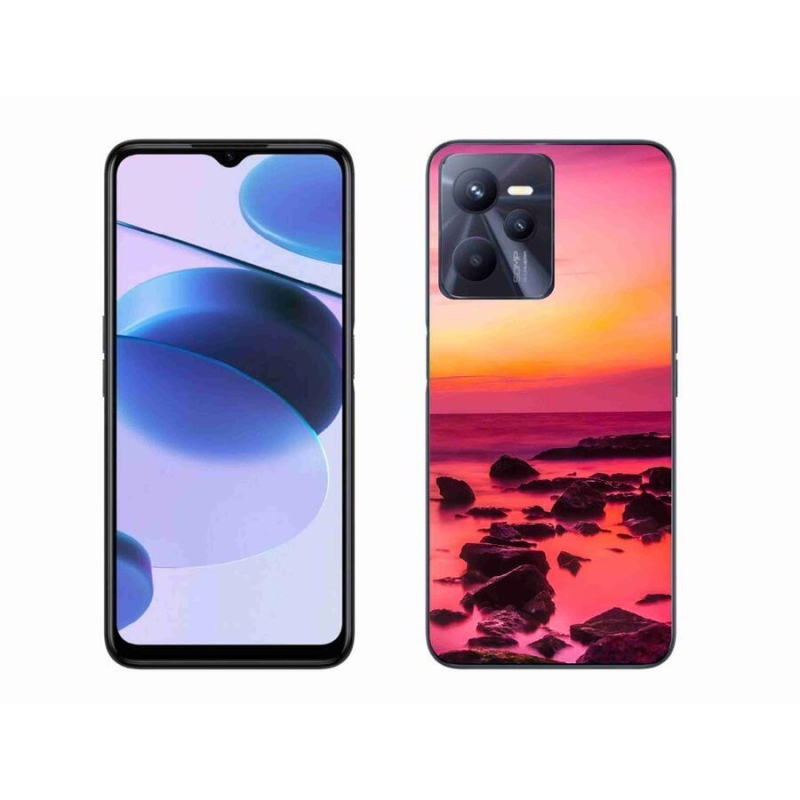 Gél borítás mmCase a Realme C35 készülékhez - tenger és ragyogás