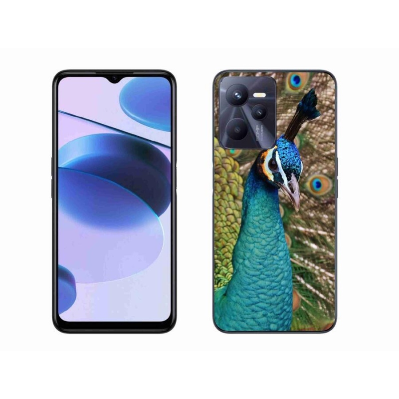Zselés borító mmCase mobilhoz Realme C35 - páva