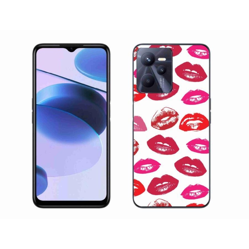 Zselés borító mmCase mobilhoz Realme C35 - ajkak