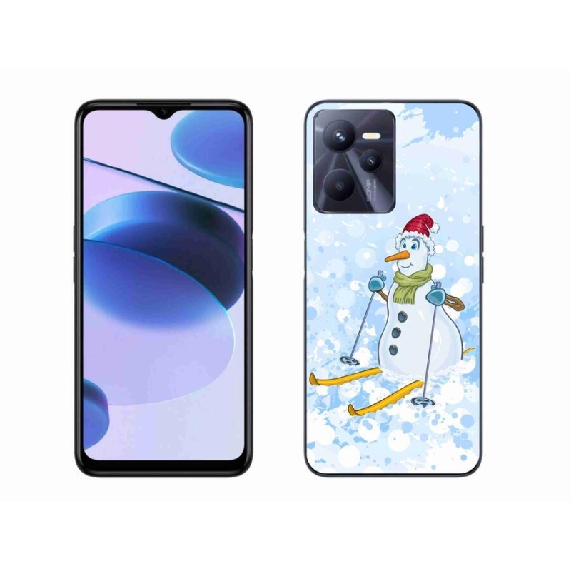 Gél borító mmCase a Realme C35 készülékhez - hóember