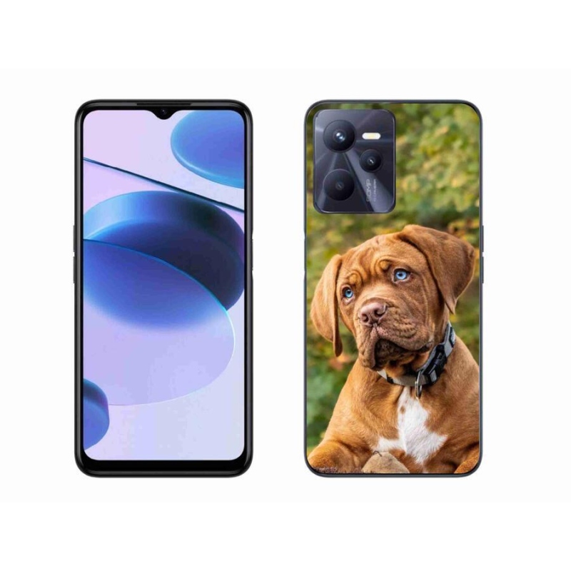 Zselés borító mmCase mobilhoz Realme C35 - kölyökkutyakék