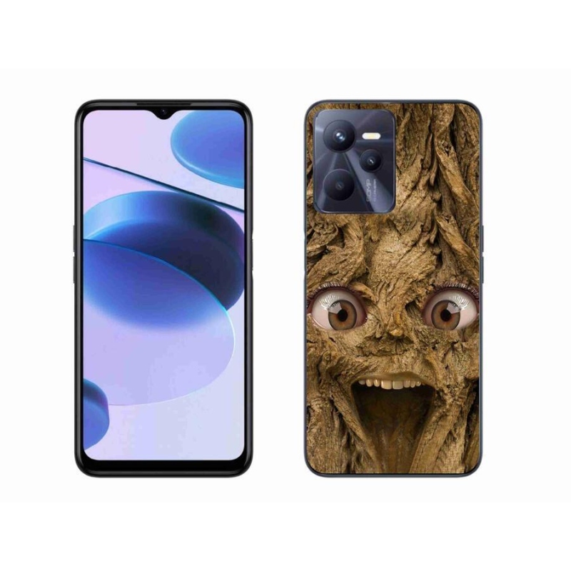 Gél borító mmCase a Realme C35 készülékhez - boldog fa szemekkel