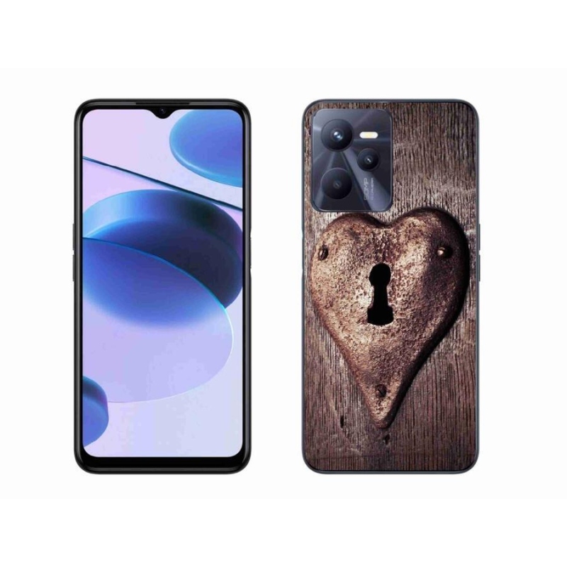 Zselés borítás mmCase a Realme C35 készülékhez - szív alakú zár