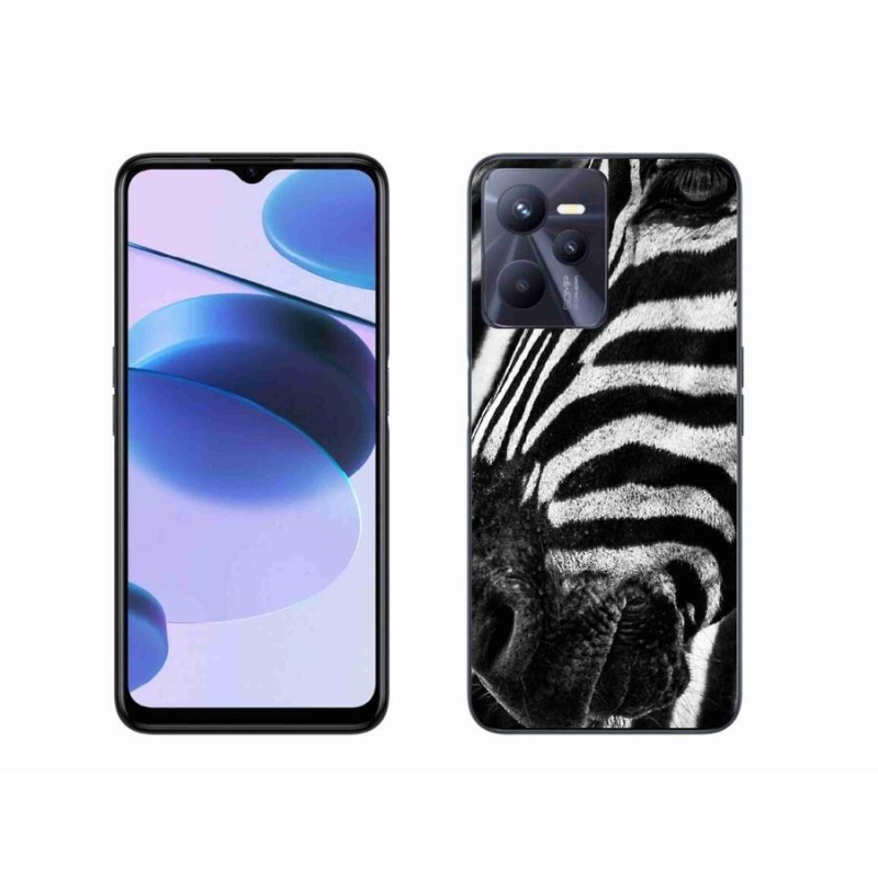 Zselés borító mmCase mobilhoz Realme C35 - zebra