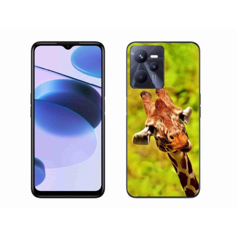 Zselés borító mmCase mobilhoz Realme C35 - zsiráf