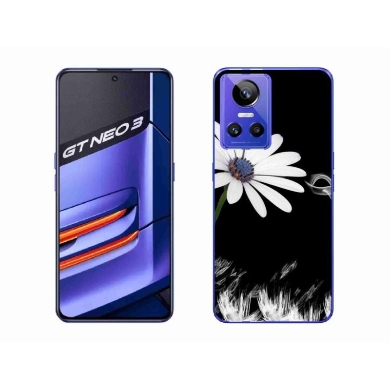 Gél borítás mmCase a Realme GT Neo 3 készülékhez - fehér virág