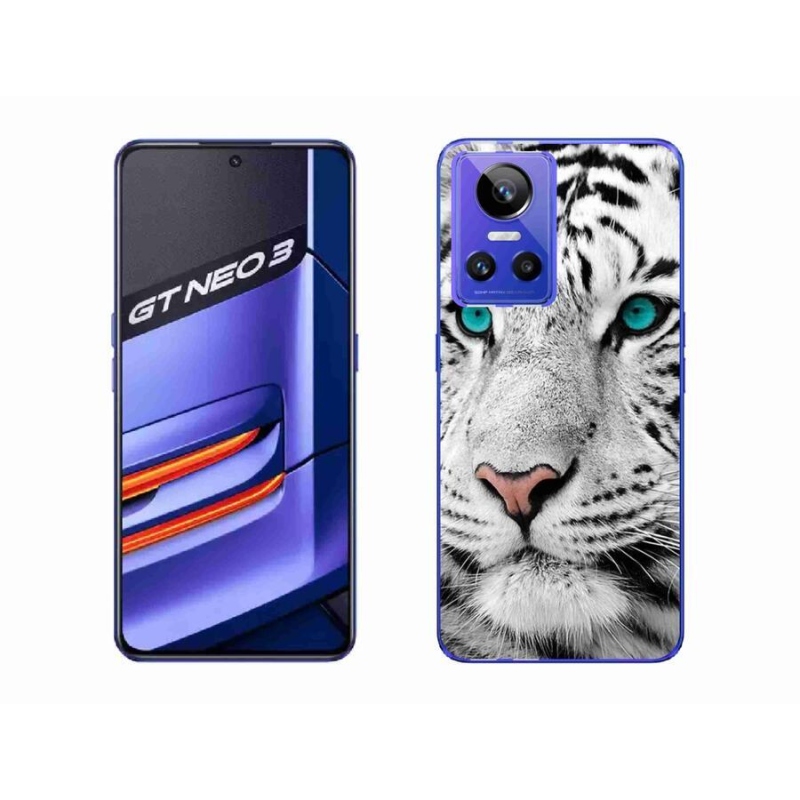 Gél borítás mmCase a Realme GT Neo 3 készülékhez - fehér tigris
