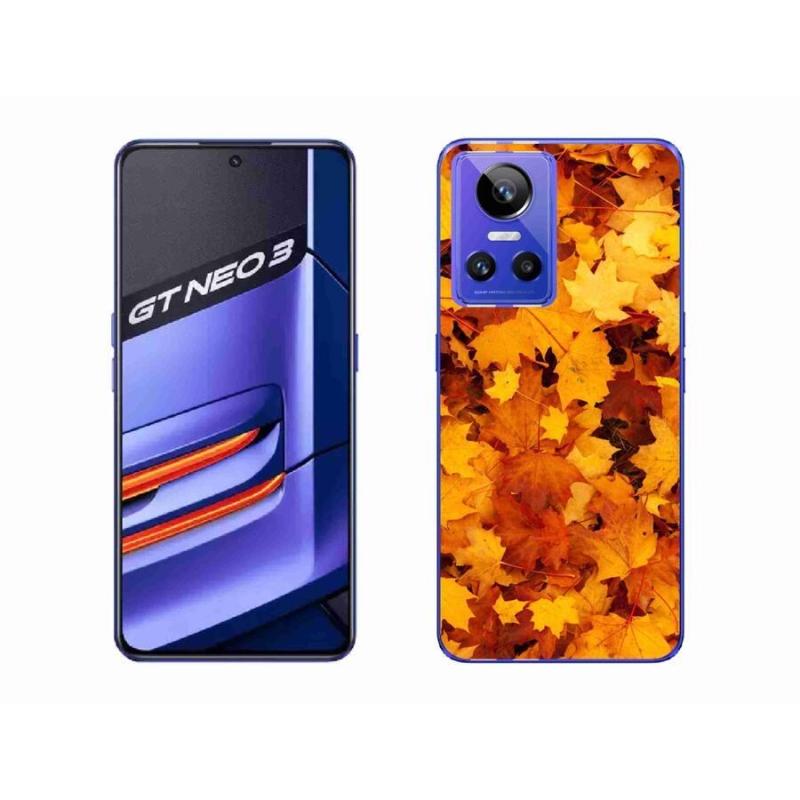 Gél borítás mmCase a Realme GT Neo 3 készülékhez - juharlevelek
