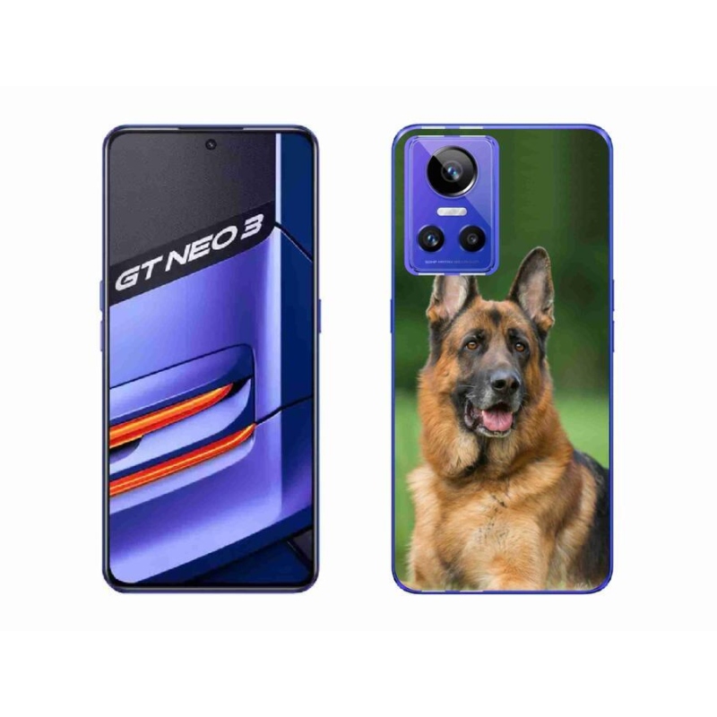 Gél borítás mmCase a Realme GT Neo 3 készülékhez - Német juhászkutya