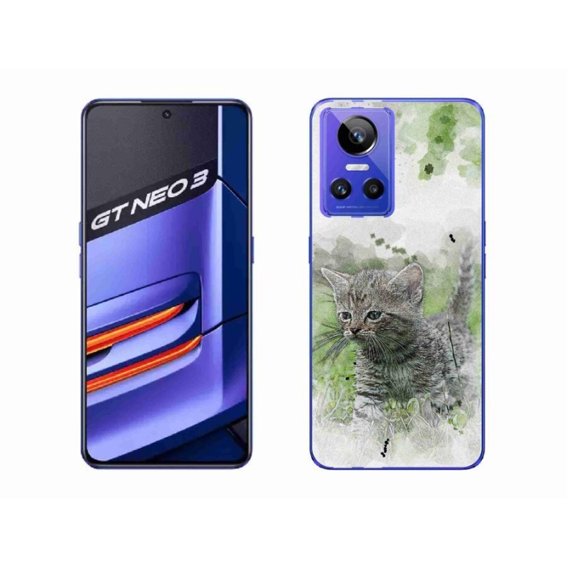Gél borító mmCase mobilhoz Realme GT Neo 3 - aranyos cica 1