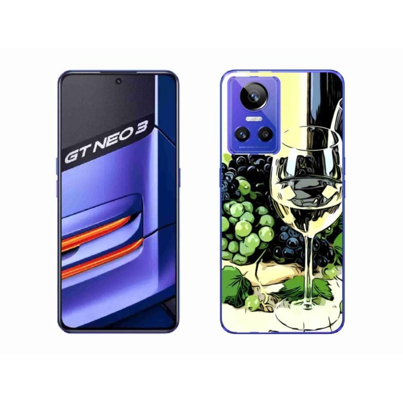 Gél borító mmCase mobilhoz Realme GT Neo 3 - pohár bor