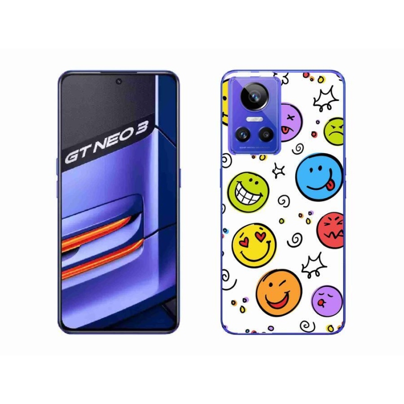 Gél borítás mmCase a Realme GT Neo 3 készülékhez - smiley-k
