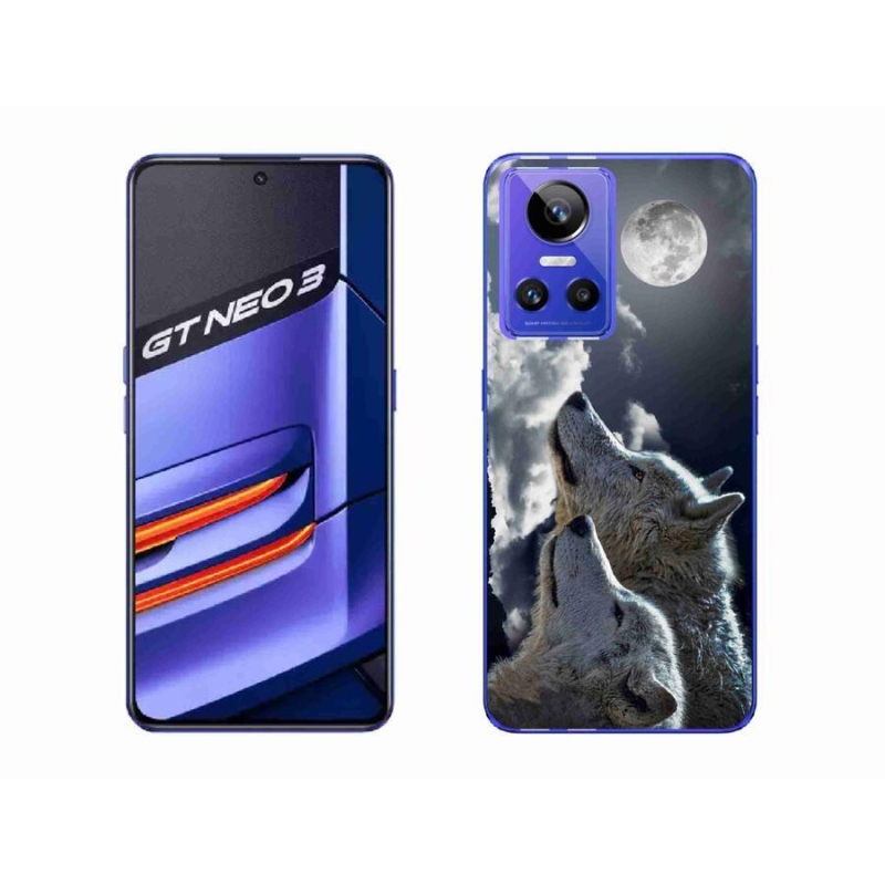 Gél borítás mmCase a Realme GT Neo 3 készülékhez - farkasok