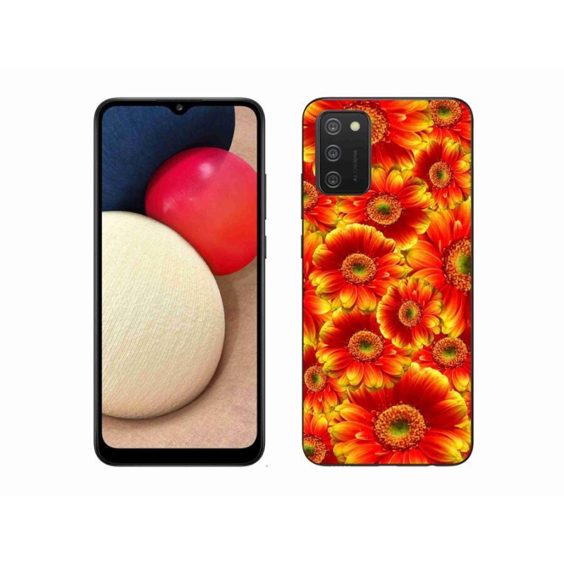 Gél borító mmCase mobiltelefonhoz Samsung Galaxy A02s (164.2x75.9x9.1mm) - gerbera 1