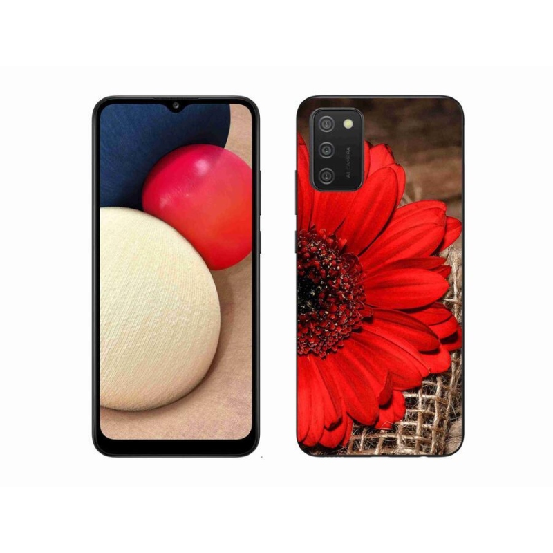 Gél borító mmCase mobiltelefonhoz Samsung Galaxy A02s (164.2x75.9x9.1mm) - gerbera