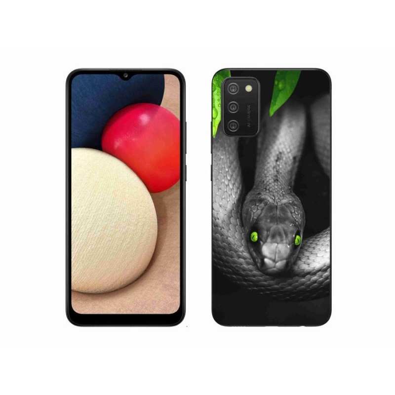 Gél borítás mmCase Samsung Galaxy A02s (164.2x75.9x9.1mm) - kígyó