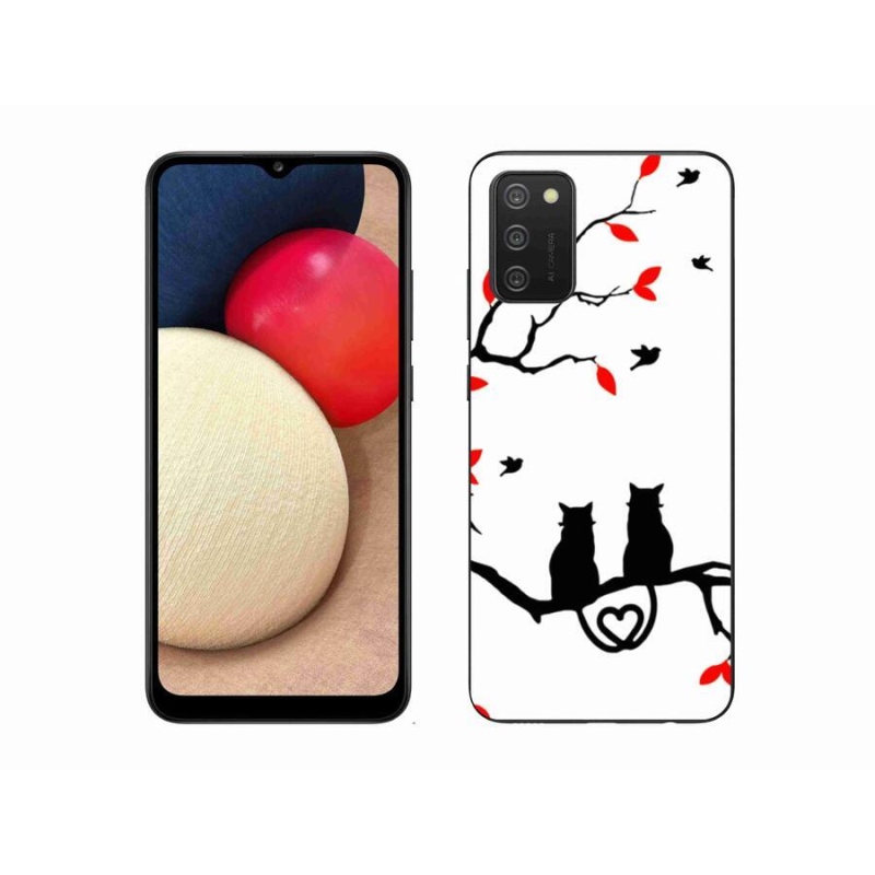 Zselés borítás mmCase Samsung Galaxy A02s (164.2x75.9x9.1mm) - macska szeretet