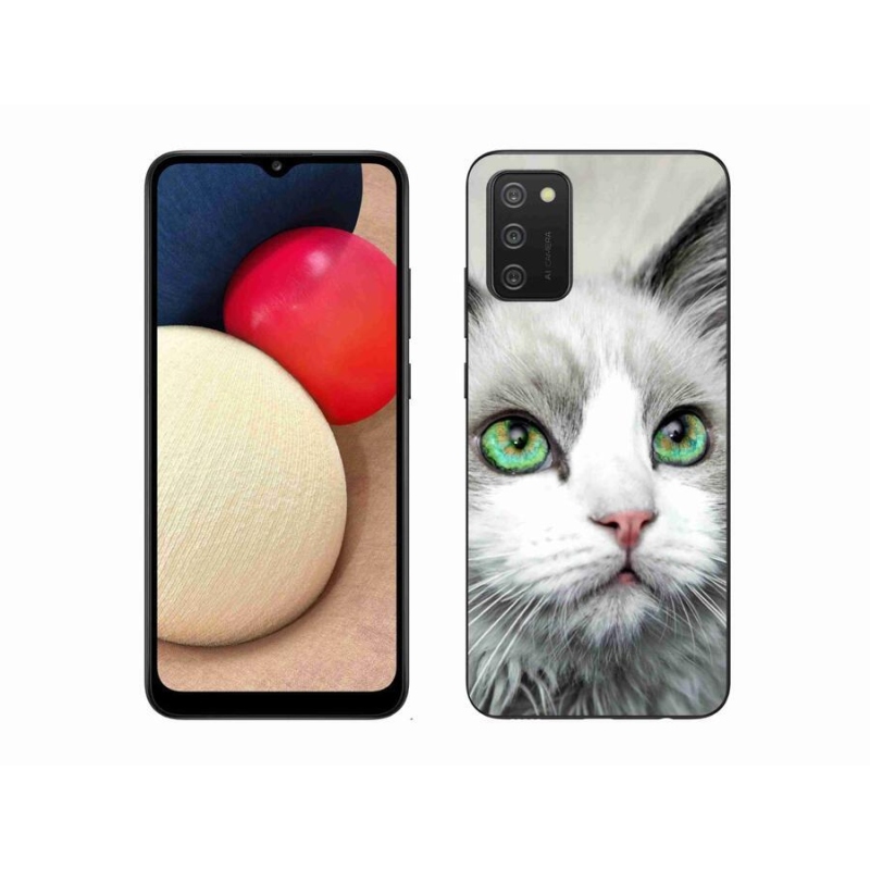 Zselés borítás mmCase Samsung Galaxy A02s (164.2x75.9x9.1mm) - macskaszem