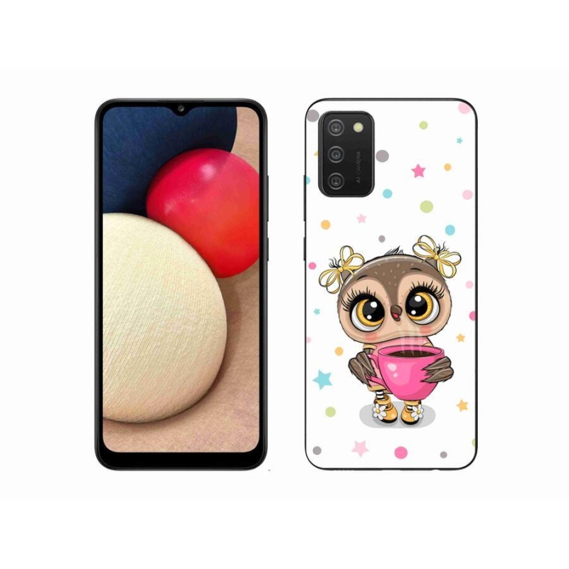 Zselés borítás mmCase Samsung Galaxy A02s (164.2x75.9x9.1mm) - rajzfilm bagoly