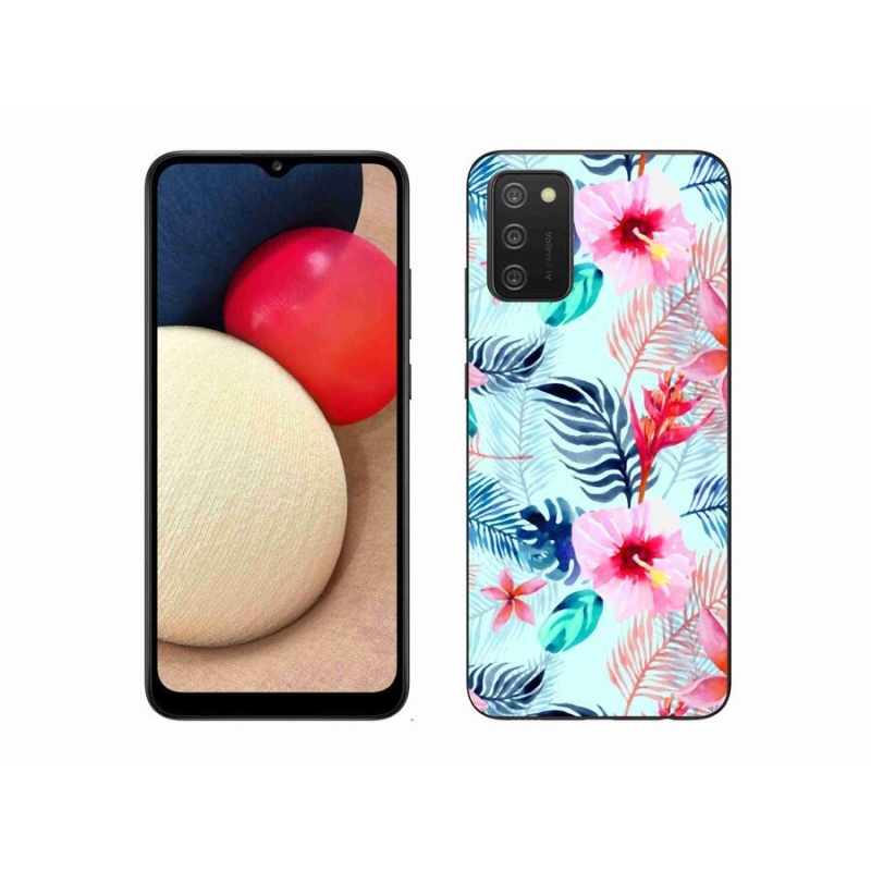 Zselés borítás mmCase Samsung Galaxy A02s (164.2x75.9x9.1mm) - virágok