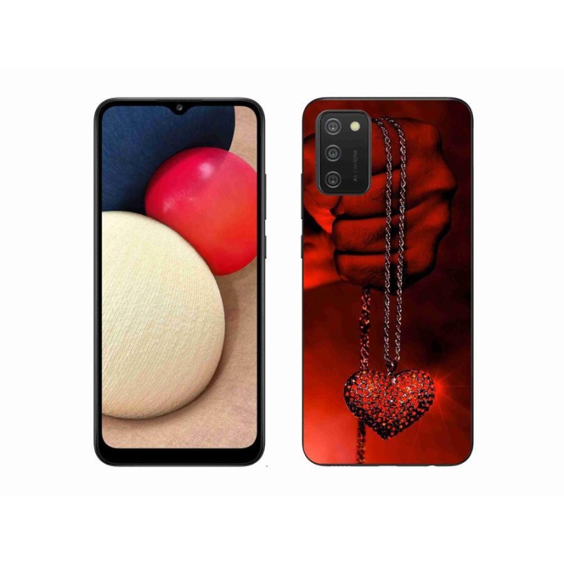 Zselés borítás mmCase Samsung Galaxy A02s (164.2x75.9x9.1mm) - nyaklánc