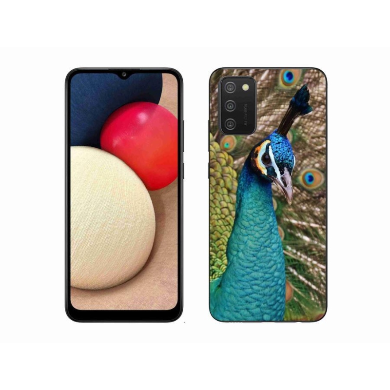 Gél védőhuzat mmCase mobiltelefonhoz Samsung Galaxy A02s (164.2x75.9x9.1mm) - páva