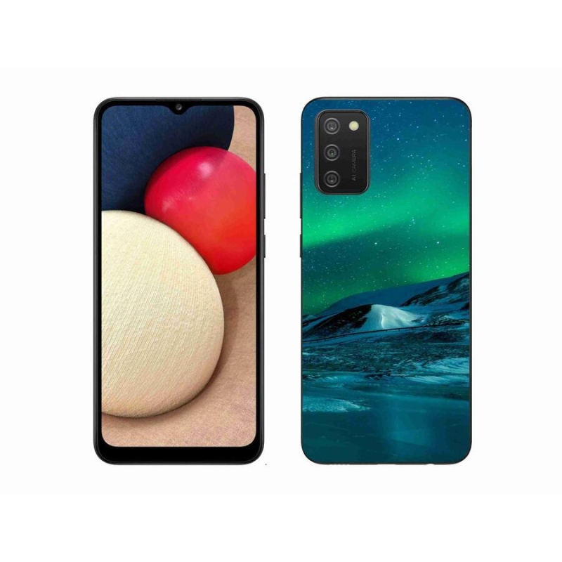 Zselés borítás mmCase Samsung Galaxy A02s (164.2x75.9x9.1mm) - sarki fény