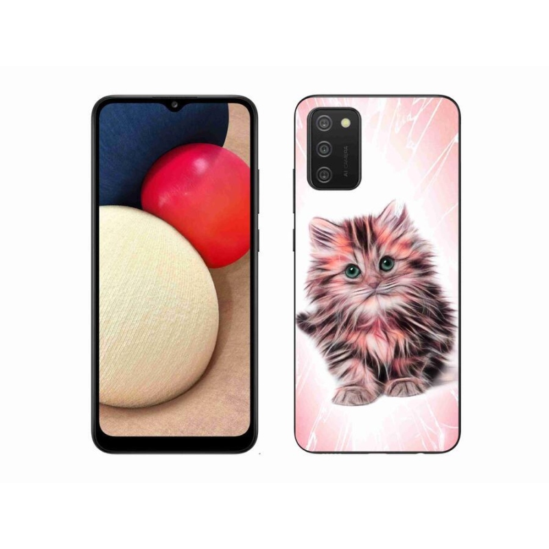 Gél borítás mmCase Samsung Galaxy A02s (164.2x75.9x9.1mm) - aranyos cica