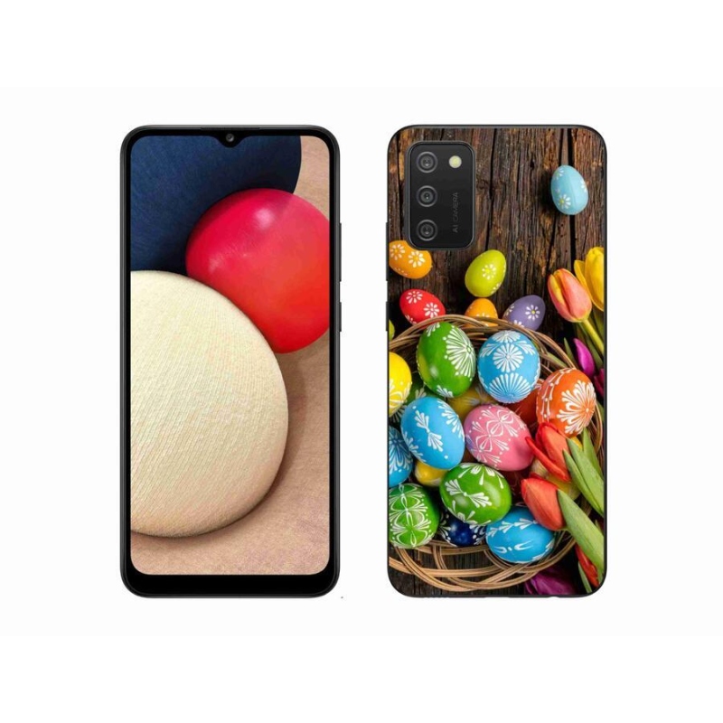 Zselés borítás mmCase Samsung Galaxy A02s (164.2x75.9x9.1mm) - húsvéti tojás