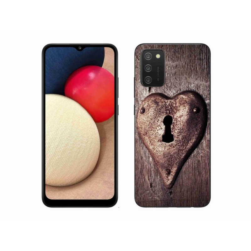 Gél borítás mmCase Samsung Galaxy A02s (164.2x75.9x9.1mm) - szív alakú zárral