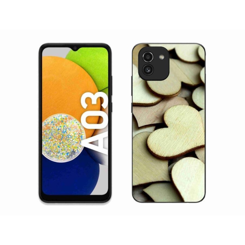 Gél borítás mmCase Samsung Galaxy A03 - fa szívek