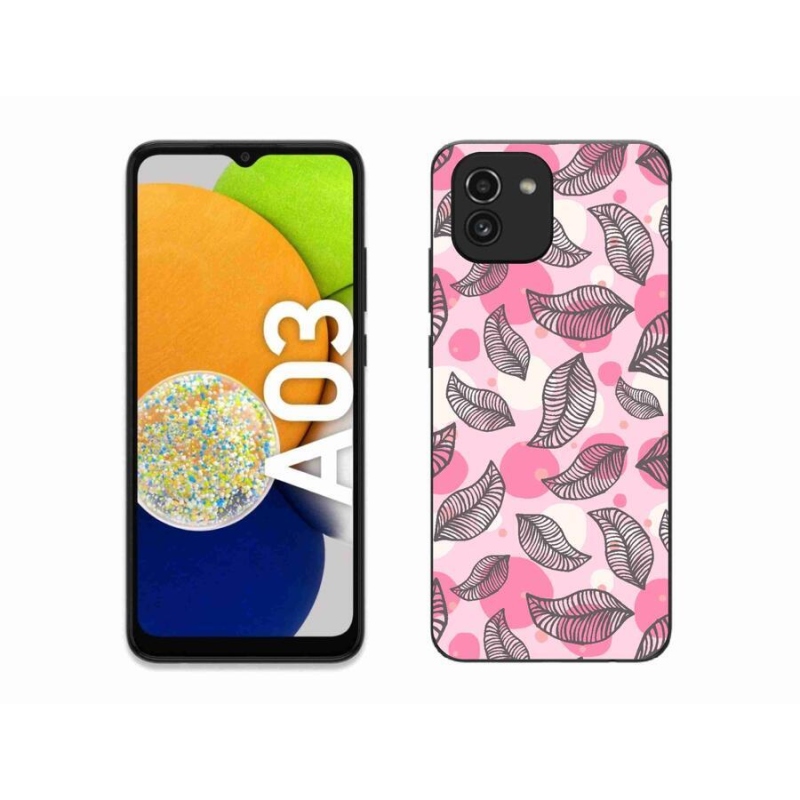 Gél borítás mmCase Samsung Galaxy A03 - rajzfilmes hulló levelek