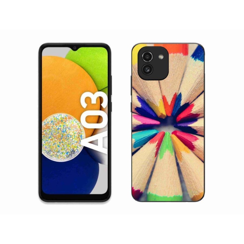 Gél védőhuzat mmCase Samsung Galaxy A03 - zsírkrétákhoz
