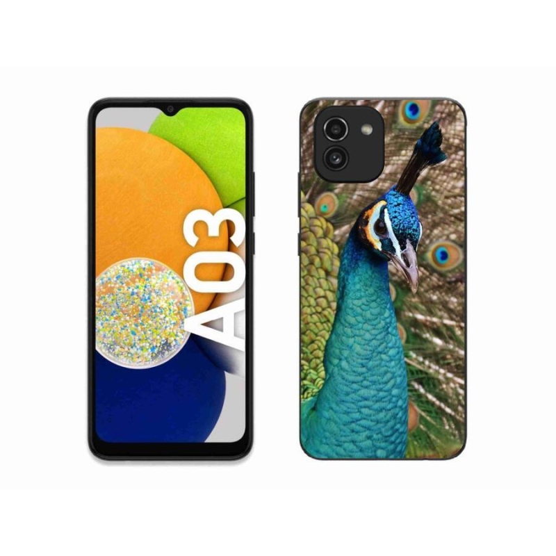 Zselés borítás mmCase Samsung Galaxy A03 - páva