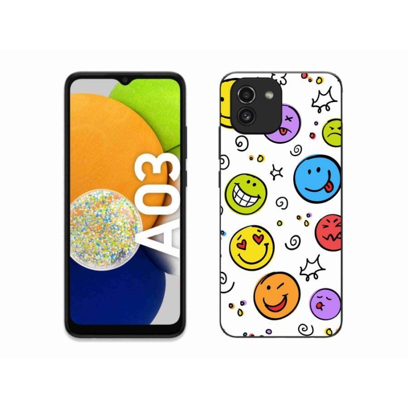 Gél borítás mmCase Samsung Galaxy A03 - smiley-khoz