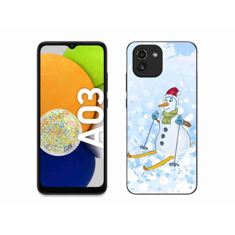 Gél borítás mmCase Samsung Galaxy A03 - hóemberhez