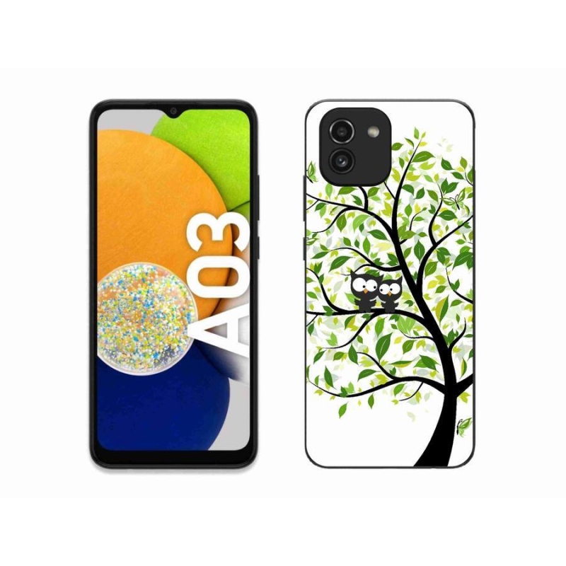 Zselés borítás mmCase Samsung Galaxy A03 - baglyok a fán