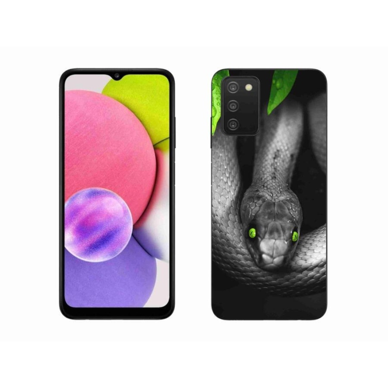 Zselés borítás mmCase Samsung Galaxy A03s (166.6 x 75.9 x 9.1) - kígyó