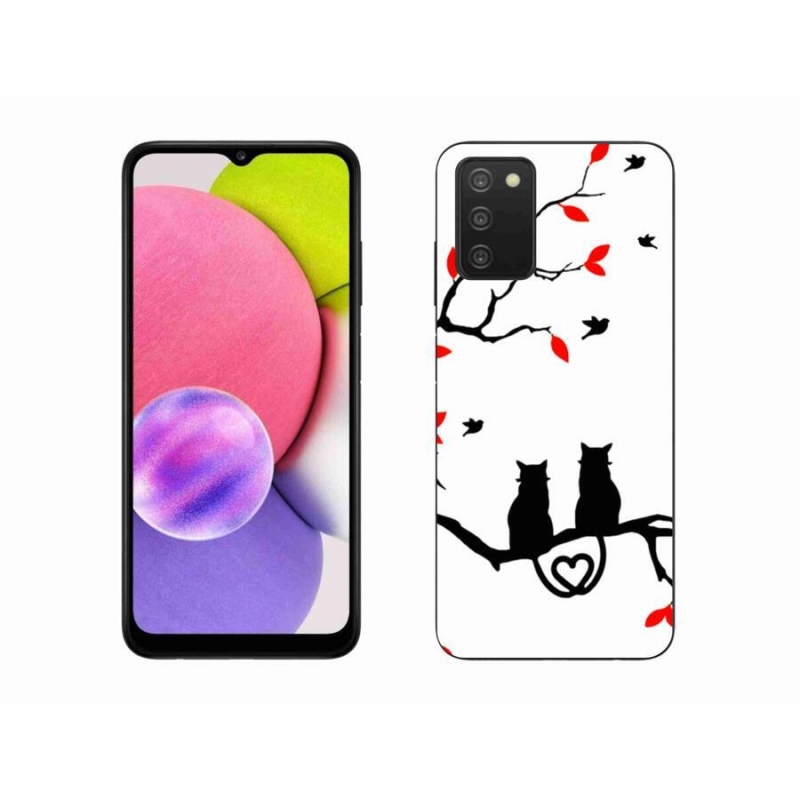 Zselés borítás mmCase Samsung Galaxy A03s (166.6 x 75.9 x 9.1) - macska szeretet