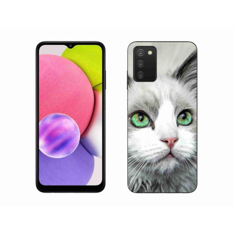 Zselés borítás mmCase Samsung Galaxy A03s (166.6 x 75.9 x 9.1) - macskaszem