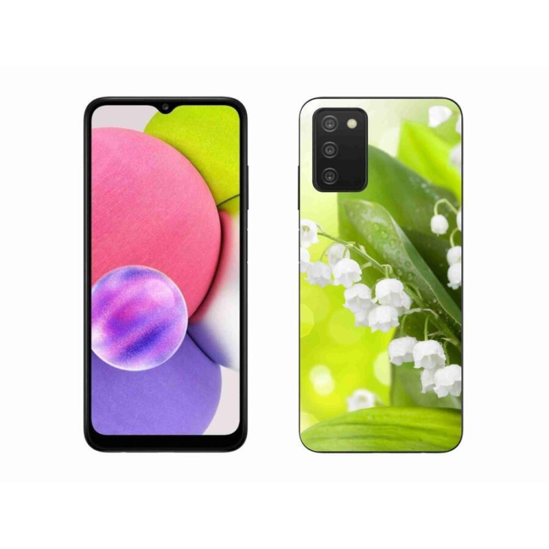 Zselés borítás mmCase Samsung Galaxy A03s (166.6 x 75.9 x 9.1) - lily of the valley (gyöngyvirág)