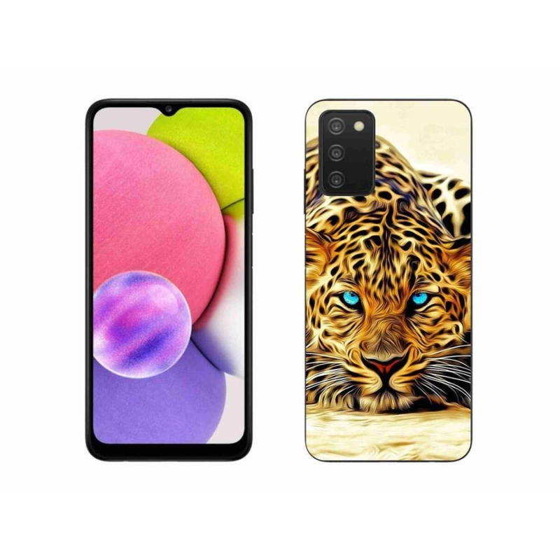Zselés borítás mmCase mobiltelefonhoz Samsung Galaxy A03s (166.6 x 75.9 x 9.1) - rajzfilm tigris
