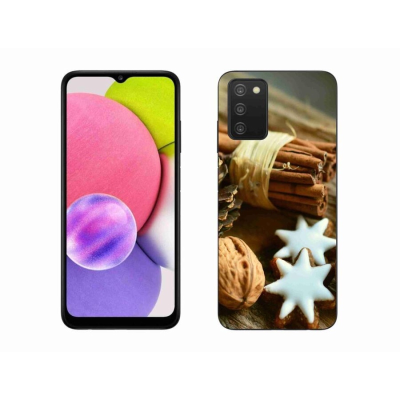 Zselés borítás mmCase Samsung Galaxy A03s (166,6 x 75,9 x 9,1) - fahéj és mézeskalács) számára