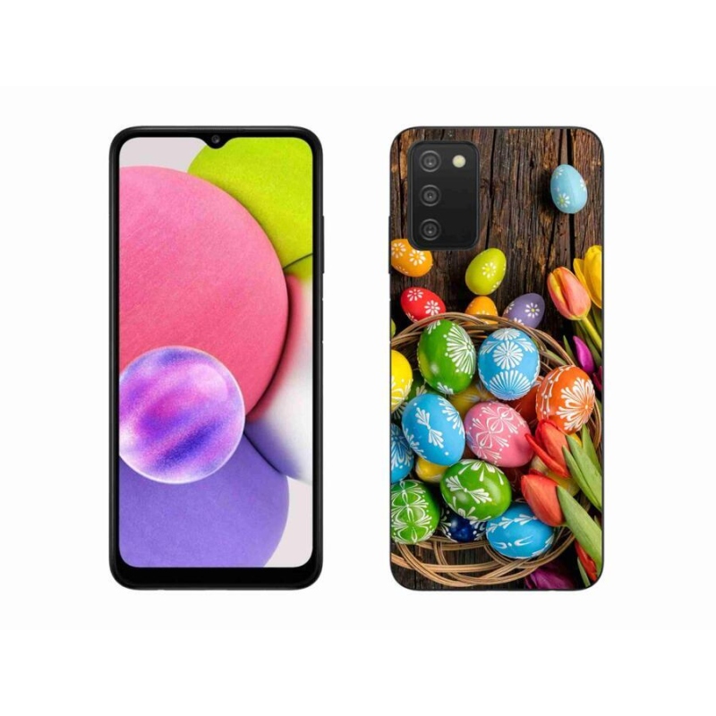 Zselés borítás mmCase Samsung Galaxy A03s (166,6 x 75,9 x 9,1) - Húsvéti tojás