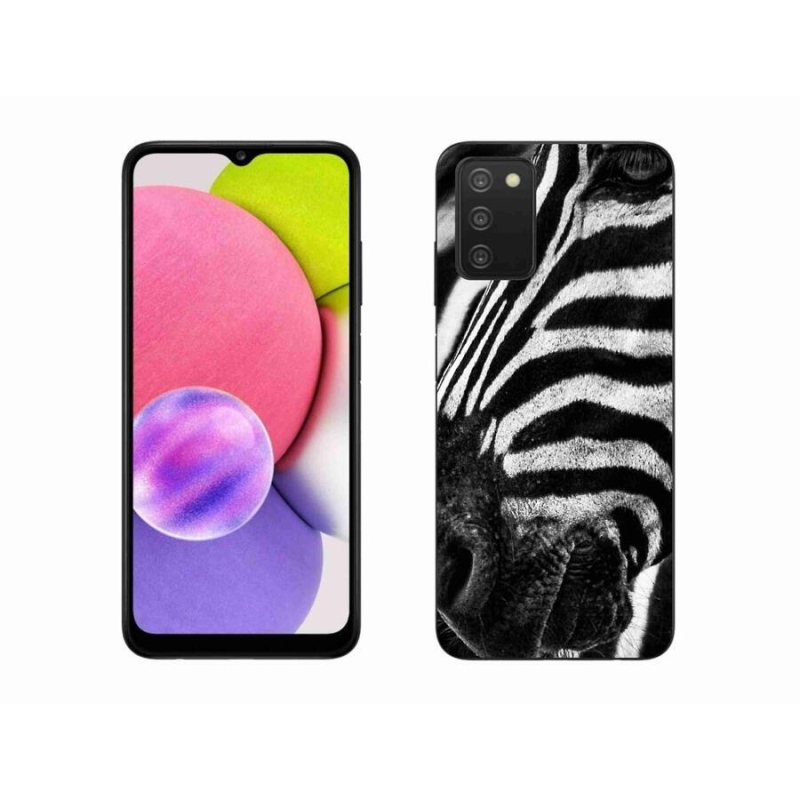 Zselés borító mmCase Samsung Galaxy A03s (166.6 x 75.9 x 9.1) - zebra